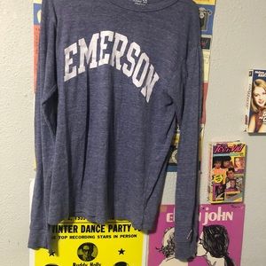 emerson college longe sleeve tee